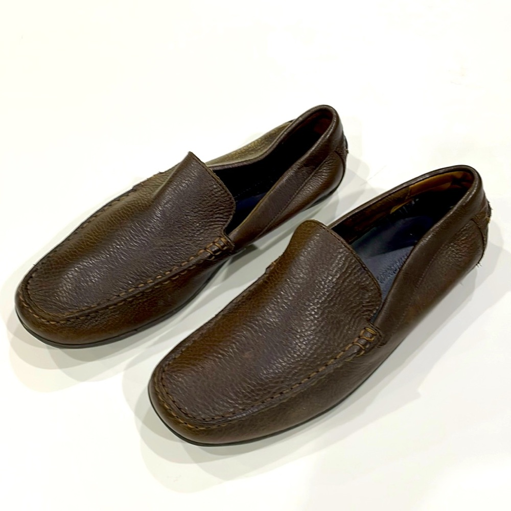 Men’s brown leather, Tommy Bahama brown shoes 9